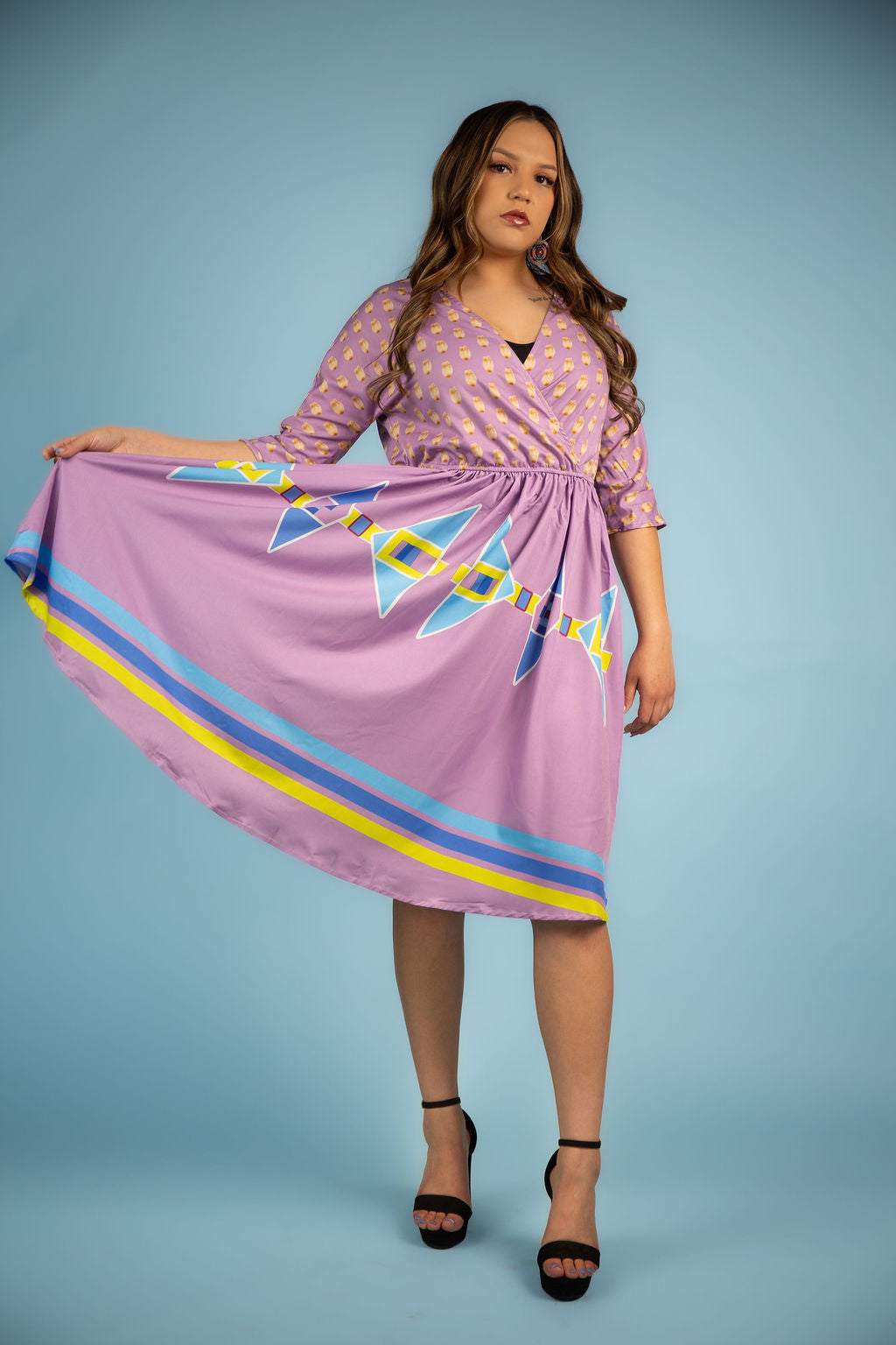 Kinship Women's Knee-Length V-Neck Dress (3-4 week delivery)