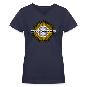 Women's GM Yellowtail V-Neck - navy