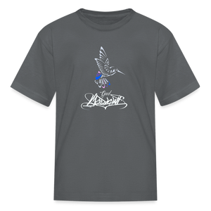 Kids' Hummingbird Tee - charcoal