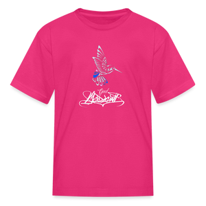 Kids' Hummingbird Tee - fuchsia