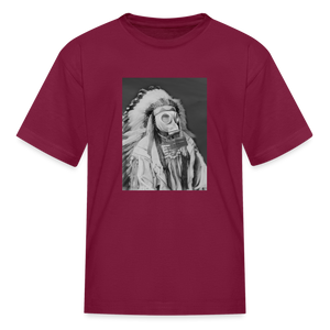 Kids' Protect Yourself Tee - burgundy