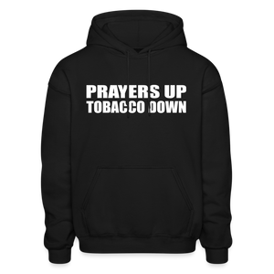 prayers up tobacco down meaning Deliverance from cigarettes 50% Polyester/50% Cotton (Heather Red is 60% Cotton/40% Polyester) Anties Store - Hoodies &