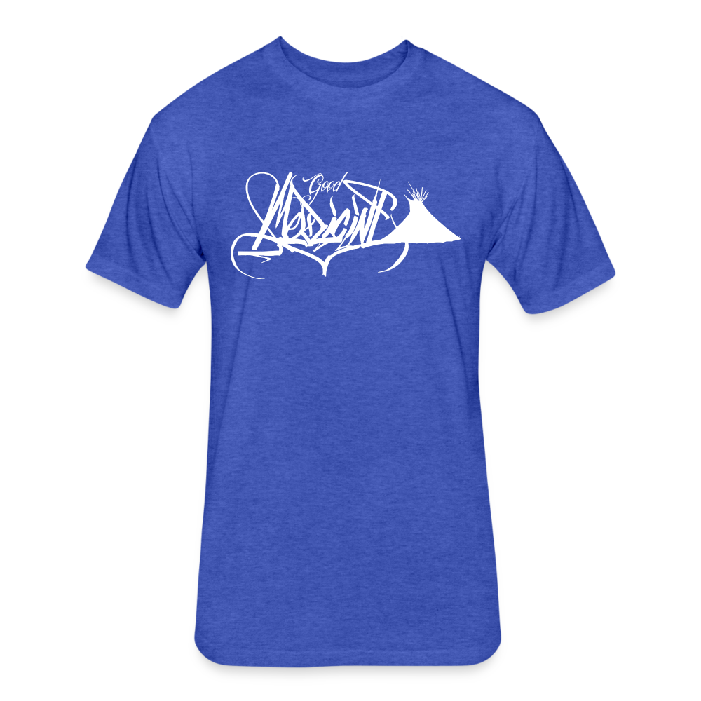 Leftoes Handstyle Fitted Tee - heather royal