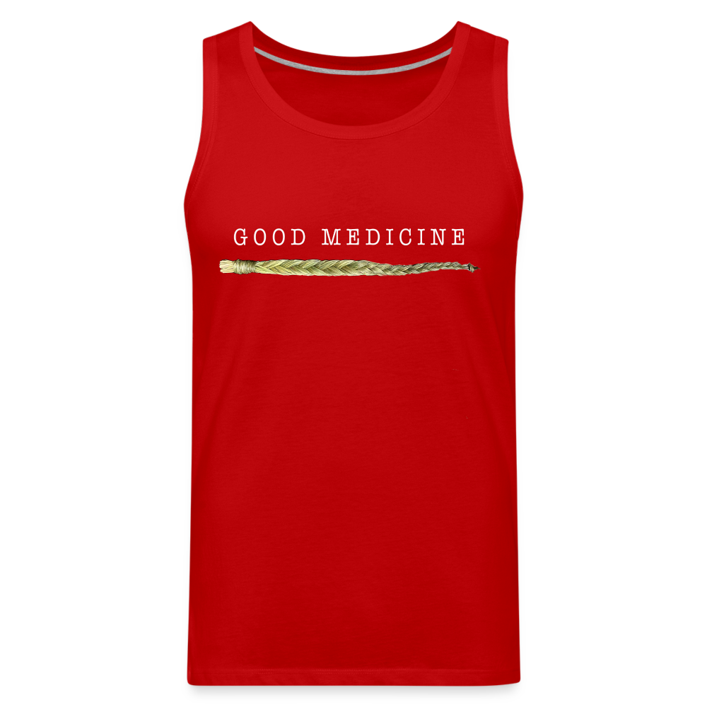 Men’s Sweetgrass Medicine Tank - red